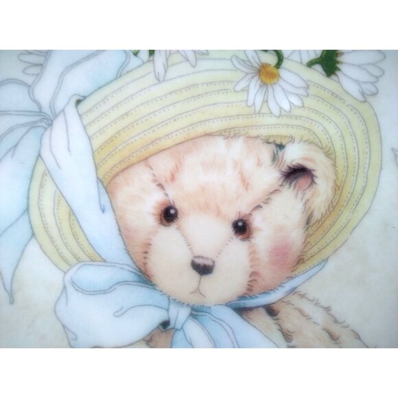 Cherished Teddies Mothers Love Vintage 2001 Plate Priscilla Hillman Enesco - Picture 5 of 10